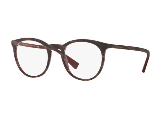 Dolce & Gabbana DG3269 3093 Striped Red On Bordeaux 49mm