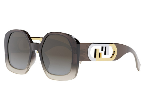 Fendi FE40048U 57F Gradient Brown/Gradient Smoke