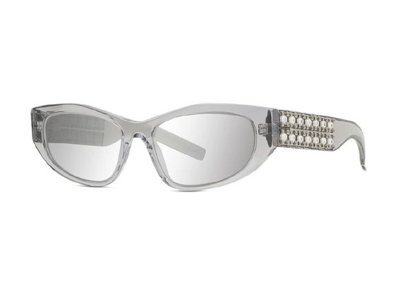 Givenchy GV40078I 20C Transparent/Silver with Studs/Silver Mirror