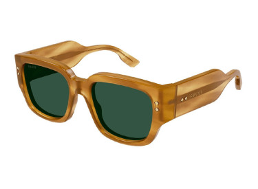 Gucci GG1261S 004 Flamed Honey Havana/Green
