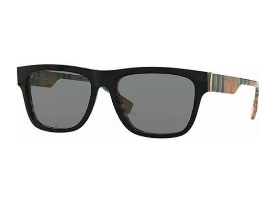 Burberry BE4293 380687 Black on Vintage Check/Grey