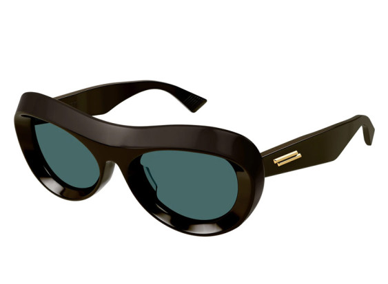 Bottega Veneta BV1284S 004 Fondant Brown/Teal