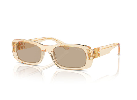 Miu Miu MU08ZS 11T40F Sand Transparent/Dark Brown