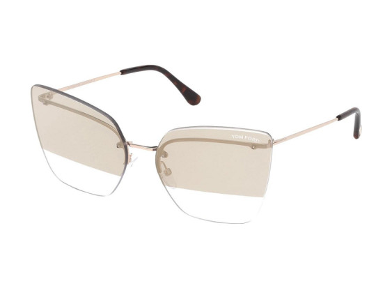 Tom Ford FT0682 28G Shiny Rose Gold/Brown Mirror