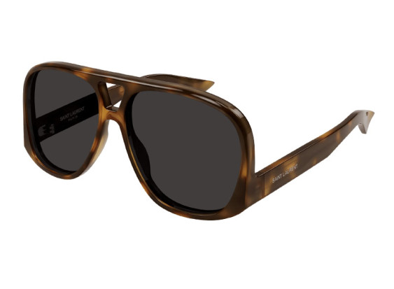 Saint Laurent SL652/F SOLACE 002 Shiny Medium Havana/Black