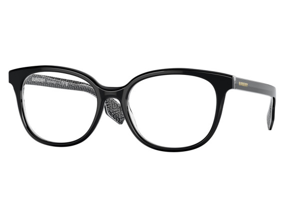 Burberry BE2291 3977 Black/Print Tb/Crystal 53mm