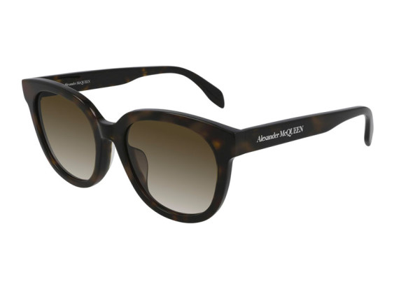 Alexander McQueen AM0304SK 002 Havana/Brown Gradient