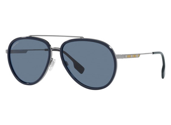 Burberry BE3125 100380 Gunmetal/Dark Blue