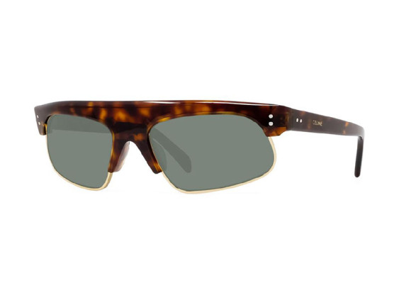 Celine CL40107U 52N Dark Havana/Green
