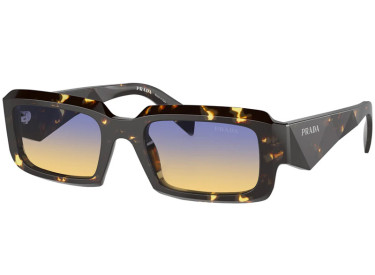 Prada PR27ZS 16O50E Black Malt Havana/Dark Blue to Yellow Gradient