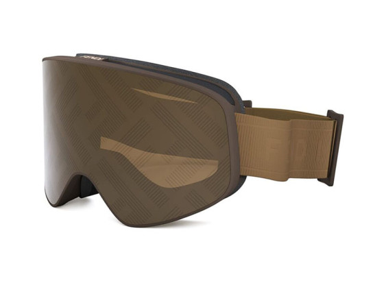 Fendi FE40152U SKI MASK 48G Matte Brown/Brown Pattern with FF Pattern Mirror