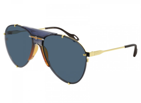Gucci GG0740S 002 Gold/Blue