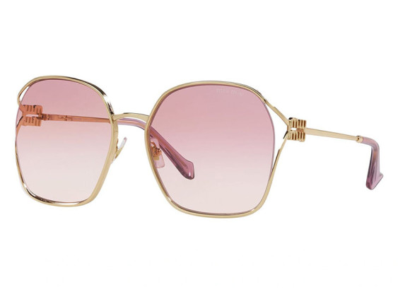 Miu Miu MU52WS 5AK06S Gold/Light Brown Gradient Dark Violet