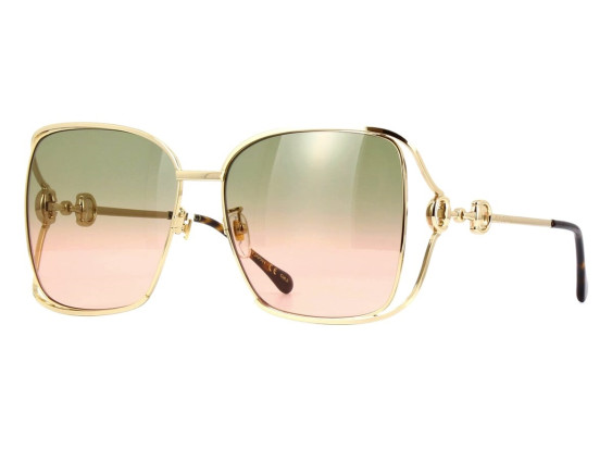 Gucci GG1020S 001 Gold/Green Gradient
