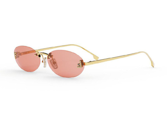 Fendi FE4075US 30S Gold/Red