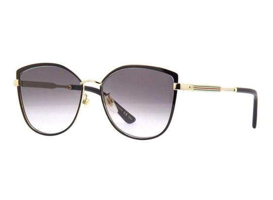 Gucci GG0589SK 001 Black/Gold/Grey Gradient