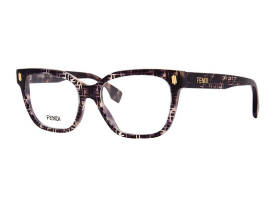 Fendi FE50055I 055 Purple FF Havana 52mm
