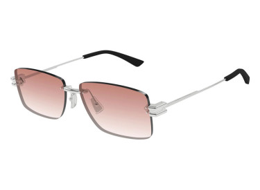 Bottega Veneta BV1126S 007 Silver/Red Gradient