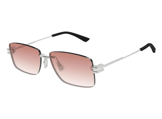 Bottega Veneta BV1126S 007 Silver/Red Gradient