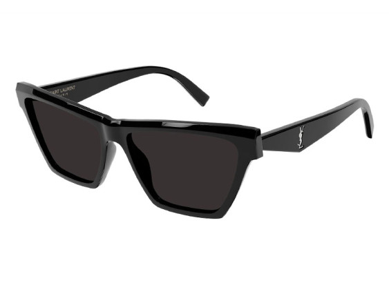 Saint Laurent SLM103 002 Shiny Black/Black