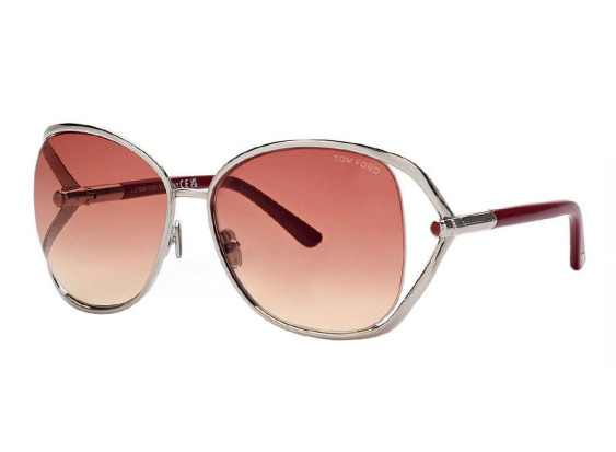 Tom Ford FT1091 16T Shiny Palladium/Bordeaux Gradient