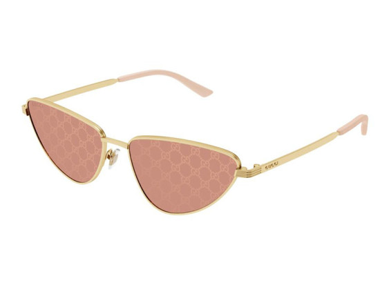 Gucci GG1879S 004 Gold/Red with Gucci Logo Pattern Detail