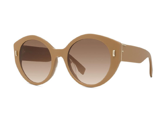Fendi FE40037U 57F Shiny Camel/Brown to Pink Gradient