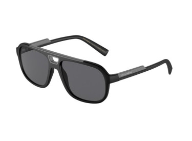 Dolce & Gabbana DG6179 252581 Matte Black/Polarized Dark Grey