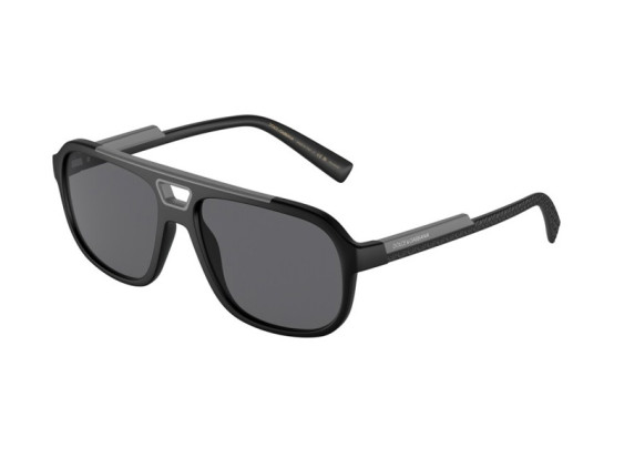 Dolce & Gabbana DG6179 252581 Matte Black/Polarized Dark Grey