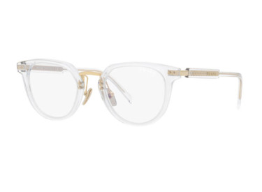 Prada PR17YS 2AZ09N Transparent/Gold/Photochromic Grey Blue Light Filter