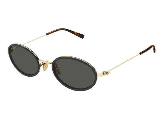 Gucci GG1980S 001 Transparent Dark Grey/Gold/Grey