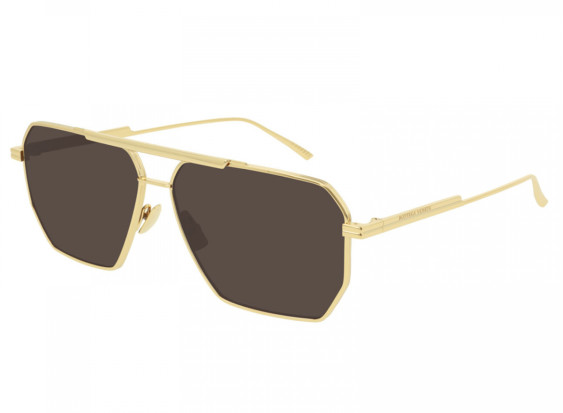 Bottega Veneta BV1012S 003 Gold/Brown