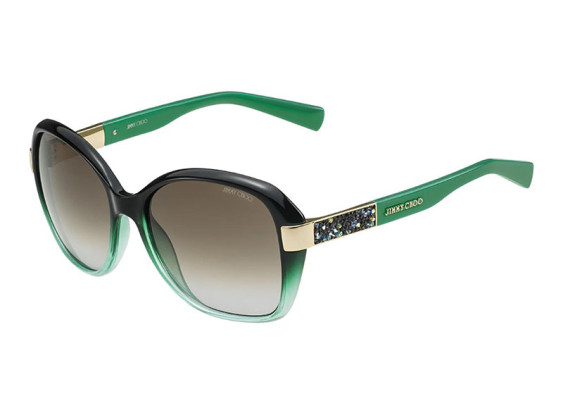 Jimmy Choo Alana/S EYX IF Petroleum/Brown Gradient Azure