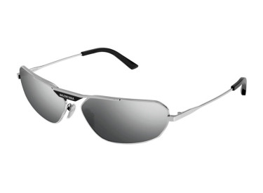Balenciaga BB0245S 002 Silver/Silver Mirror