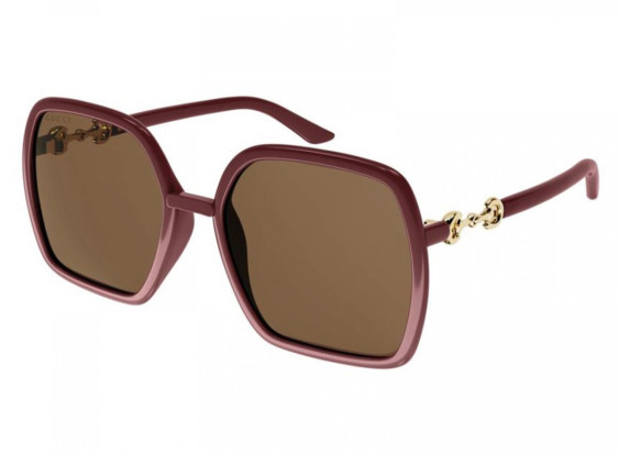 Gucci GG0890SA 004 Burgundy/Brown
