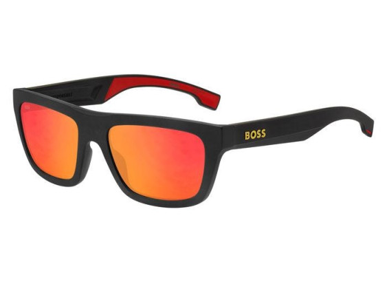 Hugo Boss BOSS 1450/S PGC/UZ Matte Black/Orange/Orange Mirror
