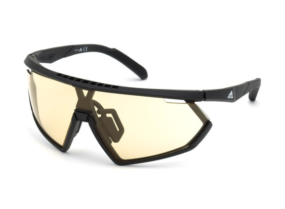 Adidas SP0001 02E Matte Black/Yellow to Grey Photochromic