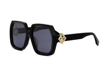 Fendi FE40139F 01V Shiny Black/Blue