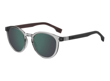 Hugo Boss BOSS 1575/S 07QY MT Transparent Grey/Green Mirror