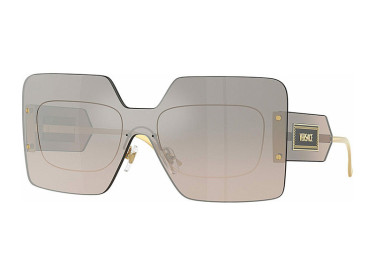 Versace VE2277 10026I Light Transparent Brown/Brown to Grey Gradient Silver Mirror