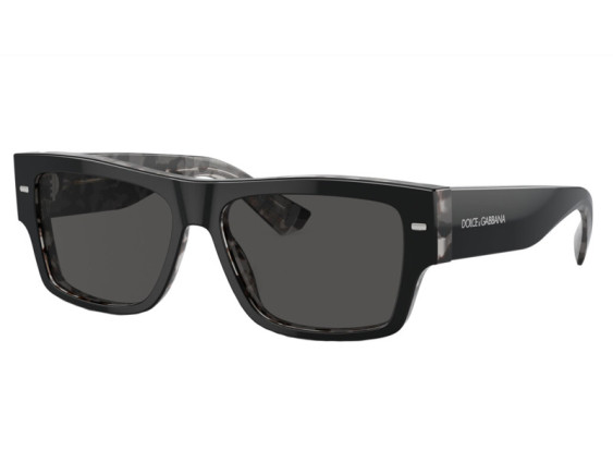 Dolce & Gabbana DG4451 340387 Black On Grey Havana/Dark Grey