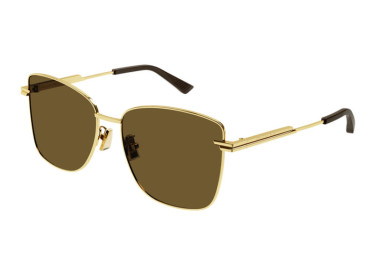Bottega Veneta BV1237S 002 Gold/Brown