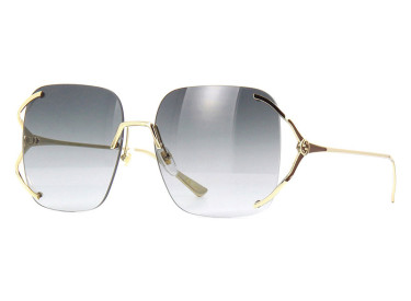 Gucci GG0646S 001 Gold/Grey Gradient