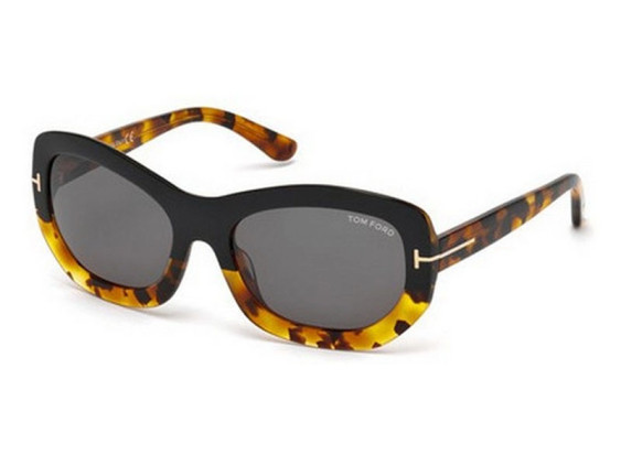 Tom Ford FT0382 05A Shiny Black with Havana/Grey