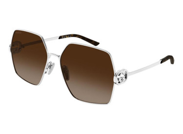 Gucci GG2163S 003 Silver/Brown Gradient