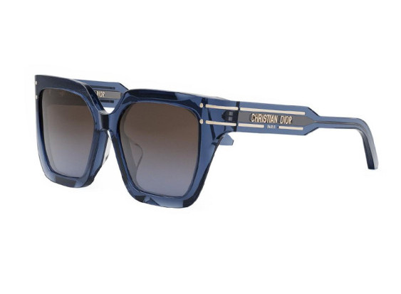 Dior DIORSIGNATURE S10F 30F2 Shiny Transparent Blue/Bordeaux Gradient