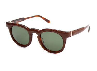 Loewe LW40003U 55N Brown Leather/Green