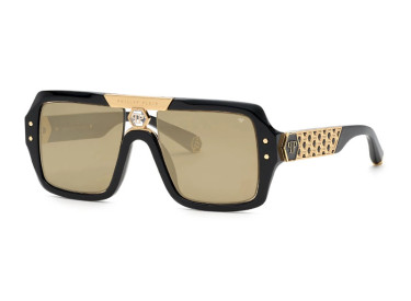 Philipp Plein SPP079 700G Black/Brown Gold Mirror