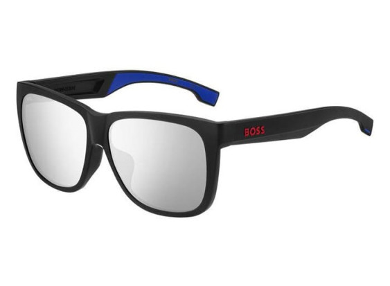 Hugo Boss BOSS 1453/F/S 0VK/DC Matte Black/Blue/Silver Mirror
