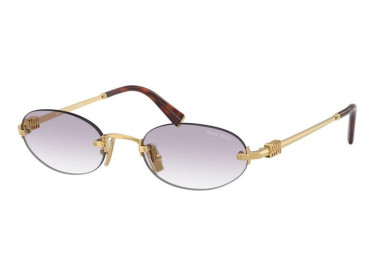 Miu Miu MUA54S 5AK04O Gold/Clear Gradient Dark Grey